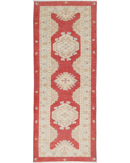 Ziegler 2' 8" X 7' 9" Hand Knotted Wool Rug 2' 8" X 7' 9" (81 X 236) / Red / Wool