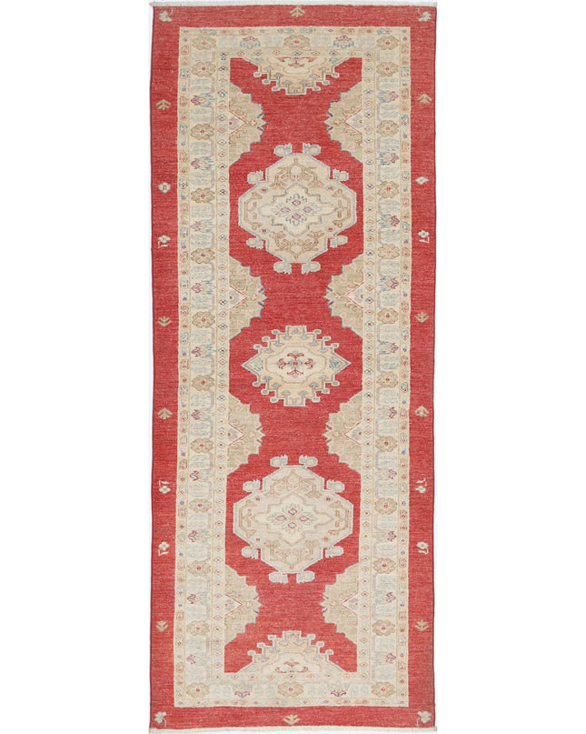 Ziegler 2' 8" X 7' 9" Hand Knotted Wool Rug 2' 8" X 7' 9" (81 X 236) / Red / Wool