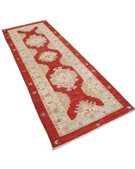 Ziegler 2' 10" X 10' 7" Hand Knotted Wool Rug 2' 10" X 10' 7" (86 X 322) / Red / Wool