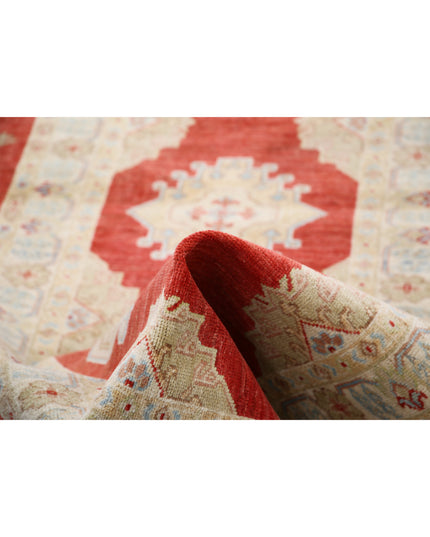 Ziegler 2' 10" X 10' 7" Hand Knotted Wool Rug 2' 10" X 10' 7" (86 X 322) / Red / Wool