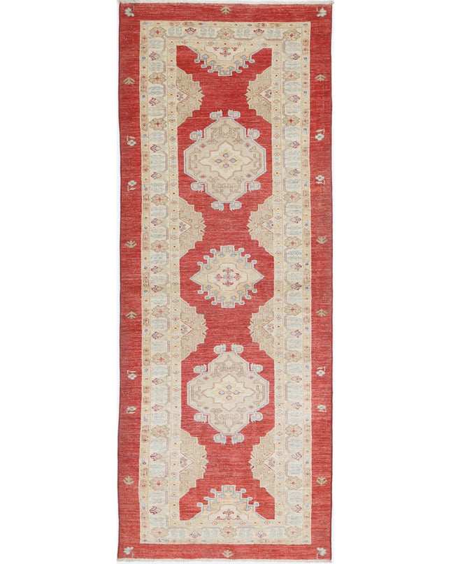 Ziegler 2' 10" X 10' 7" Hand Knotted Wool Rug 2' 10" X 10' 7" (86 X 322) / Red / Wool