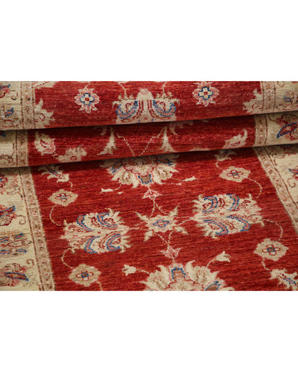 Ziegler 2' 9" X 10' 1" Hand Knotted Wool Rug 2' 9" X 10' 1" (84 X 307) / Red / Wool
