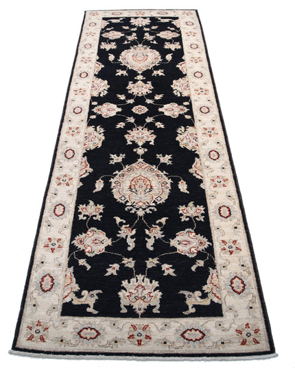 Ziegler 2' 7" X 8' 3" Hand Knotted Wool Rug 2' 7" X 8' 3" (79 X 251) / Black / Wool