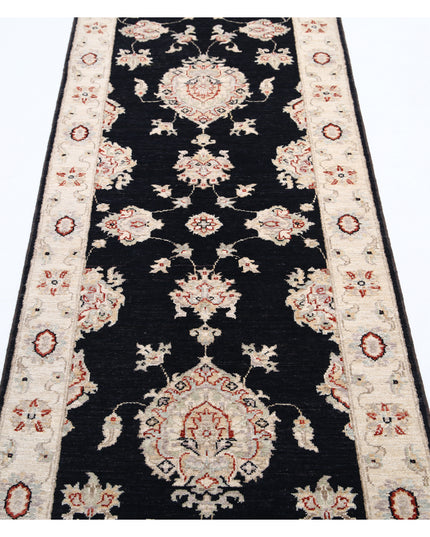 Ziegler 2' 7" X 8' 3" Hand Knotted Wool Rug 2' 7" X 8' 3" (79 X 251) / Black / Wool