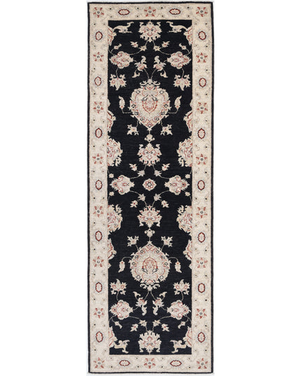 Ziegler 2' 7" X 8' 3" Hand Knotted Wool Rug 2' 7" X 8' 3" (79 X 251) / Black / Wool