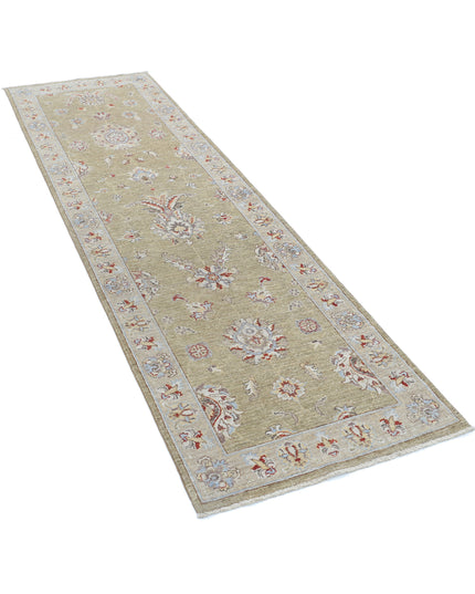 Ziegler 2' 6" X 8' 0" Hand Knotted Wool Rug 2' 6" X 8' 0" (76 X 244) / Green / Wool