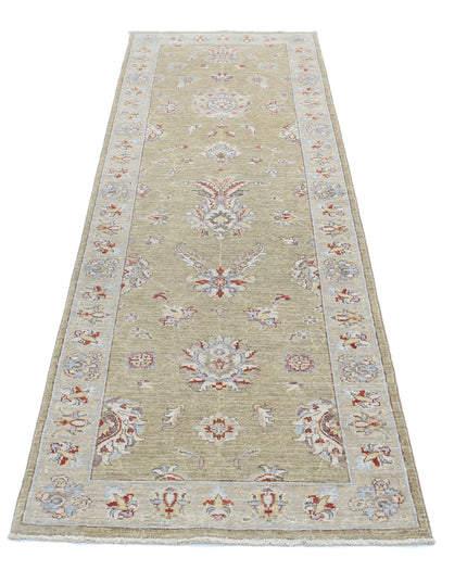 Ziegler 2' 6" X 8' 0" Hand Knotted Wool Rug 2' 6" X 8' 0" (76 X 244) / Green / Wool