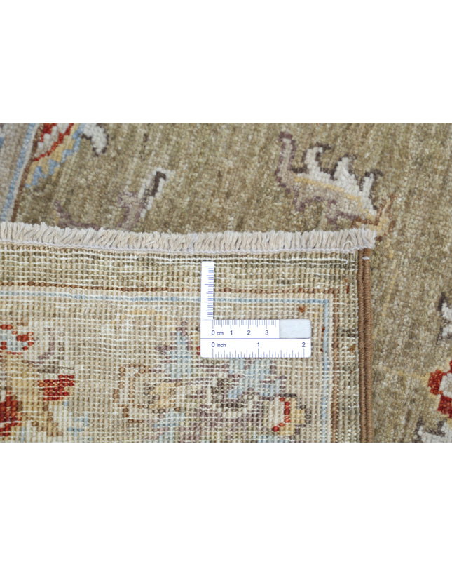 Ziegler 2' 6" X 8' 0" Hand Knotted Wool Rug 2' 6" X 8' 0" (76 X 244) / Green / Wool