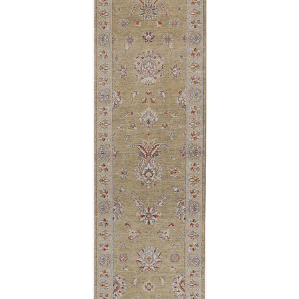 Ziegler 2' 6" X 8' 0" Hand Knotted Wool Rug 2' 6" X 8' 0" (76 X 244) / Green / Wool