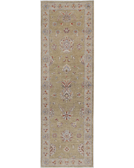 Ziegler 2' 6" X 8' 0" Hand Knotted Wool Rug 2' 6" X 8' 0" (76 X 244) / Green / Wool