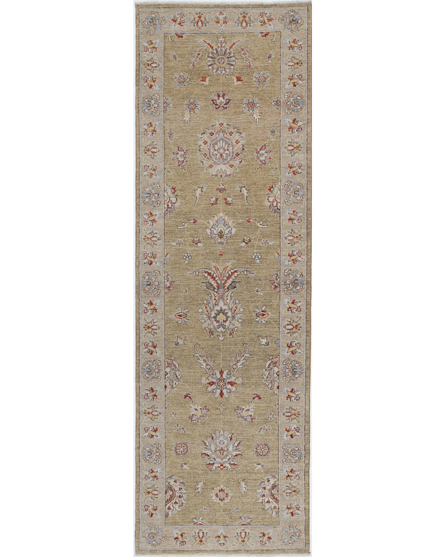 Ziegler 2' 6" X 8' 0" Hand Knotted Wool Rug 2' 6" X 8' 0" (76 X 244) / Green / Wool
