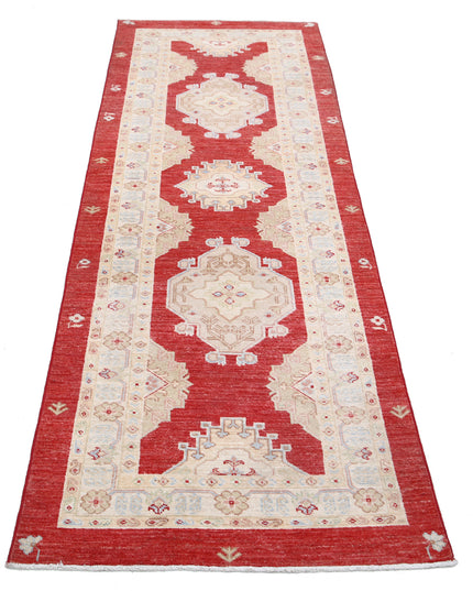 Ziegler 2' 7" X 7' 7" Hand Knotted Wool Rug 2' 7" X 7' 7" (79 X 231) / Red / Wool