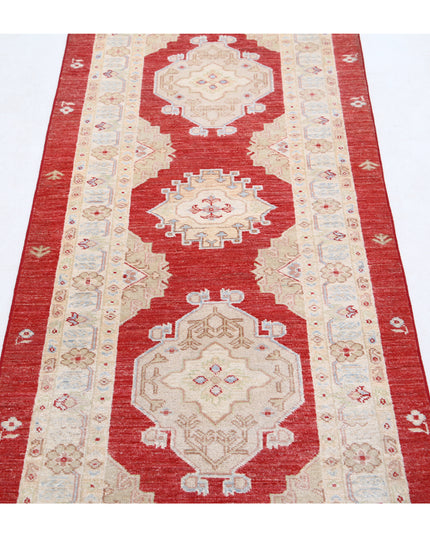Ziegler 2' 7" X 7' 7" Hand Knotted Wool Rug 2' 7" X 7' 7" (79 X 231) / Red / Wool