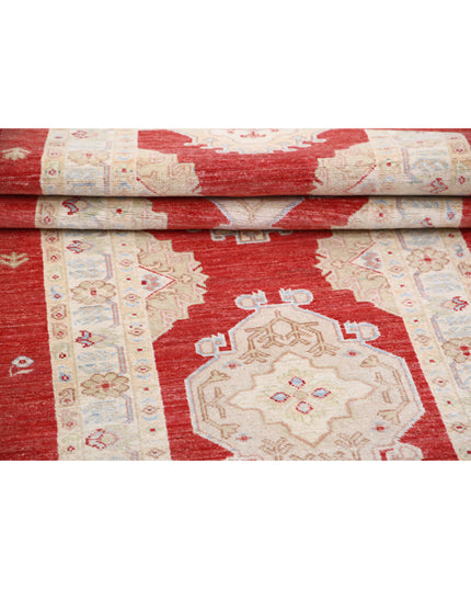 Ziegler 2' 7" X 7' 7" Hand Knotted Wool Rug 2' 7" X 7' 7" (79 X 231) / Red / Wool