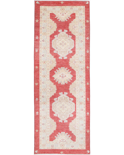 Ziegler 2' 7" X 7' 7" Hand Knotted Wool Rug 2' 7" X 7' 7" (79 X 231) / Red / Wool