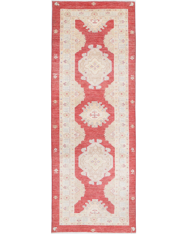 Ziegler 2' 7" X 7' 7" Hand Knotted Wool Rug 2' 7" X 7' 7" (79 X 231) / Red / Wool
