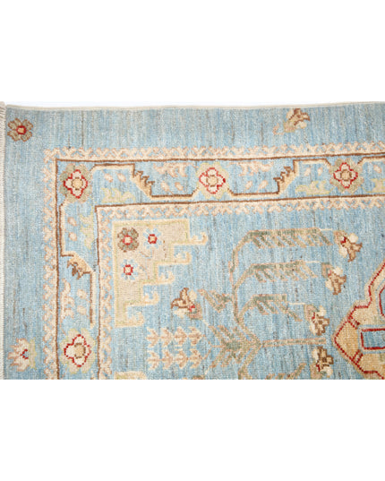 Ziegler 2' 9" X 8' 2" Hand Knotted Wool Rug 2' 9" X 8' 2" (84 X 249) / Blue / Wool