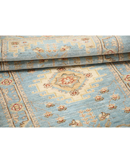 Ziegler 2' 9" X 8' 2" Hand Knotted Wool Rug 2' 9" X 8' 2" (84 X 249) / Blue / Wool