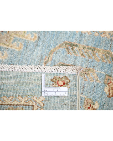 Ziegler 2' 9" X 8' 2" Hand Knotted Wool Rug 2' 9" X 8' 2" (84 X 249) / Blue / Wool