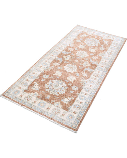 Ziegler 2' 6" X 5' 9" Hand Knotted Wool Rug 2' 6" X 5' 9" (76 X 175) / Brown / Wool