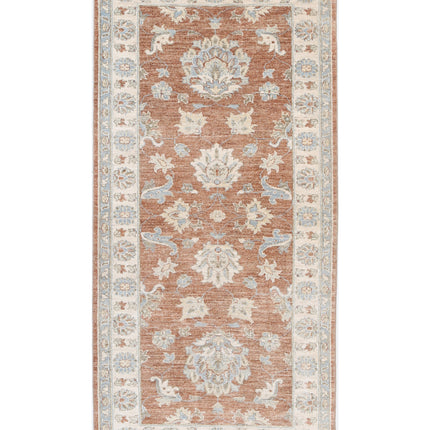 Ziegler 2' 6" X 5' 9" Hand Knotted Wool Rug 2' 6" X 5' 9" (76 X 175) / Brown / Wool