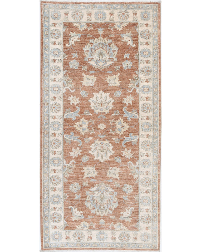Ziegler 2' 6" X 5' 9" Hand Knotted Wool Rug 2' 6" X 5' 9" (76 X 175) / Brown / Wool