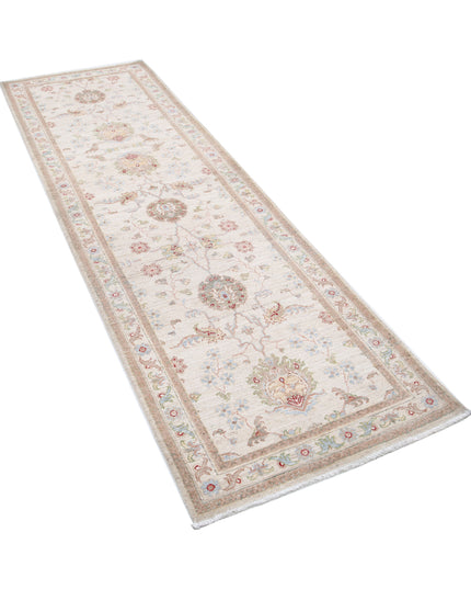 Ziegler 2' 8" X 8' 4" Hand Knotted Wool Rug 2' 8" X 8' 4" (81 X 254) / Ivory / Wool