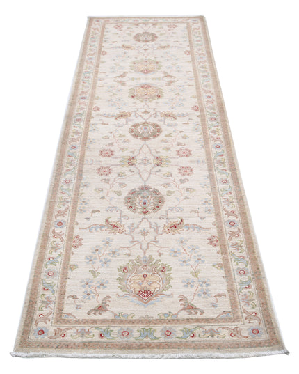 Ziegler 2' 8" X 8' 4" Hand Knotted Wool Rug 2' 8" X 8' 4" (81 X 254) / Ivory / Wool