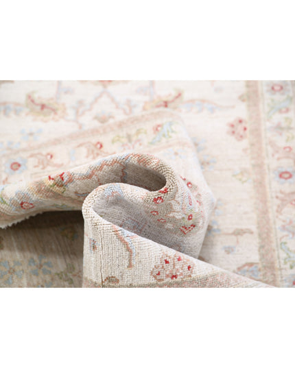 Ziegler 2' 8" X 8' 4" Hand Knotted Wool Rug 2' 8" X 8' 4" (81 X 254) / Ivory / Wool