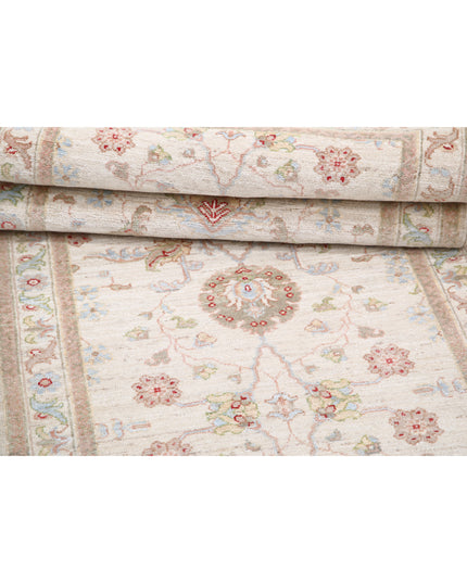 Ziegler 2' 8" X 8' 4" Hand Knotted Wool Rug 2' 8" X 8' 4" (81 X 254) / Ivory / Wool
