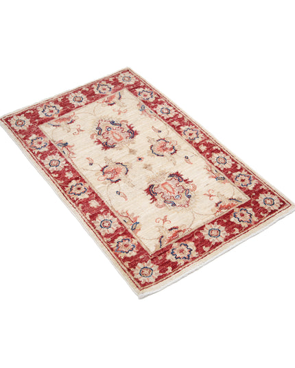 Ziegler 1' 11" X 2' 11" Hand Knotted Wool Rug 1' 11" X 2' 11" (59 X 89) / Ivory / Wool