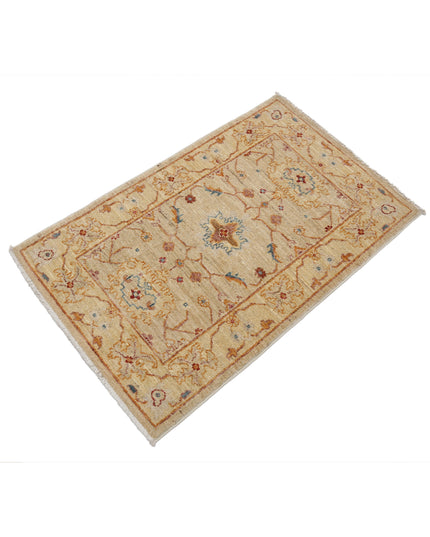 Ziegler 2' 0" X 3' 1" Hand Knotted Wool Rug 2' 0" X 3' 1" (61 X 94) / Taupe / Wool