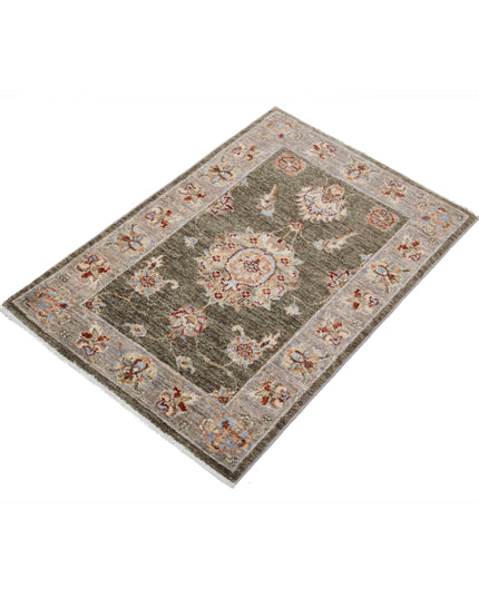 Ziegler 2' 0" X 2' 11" Hand Knotted Wool Rug 2' 0" X 2' 11" (61 X 89) / Green / Wool