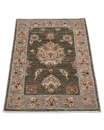 Ziegler 2' 0" X 2' 11" Hand Knotted Wool Rug 2' 0" X 2' 11" (61 X 89) / Green / Wool