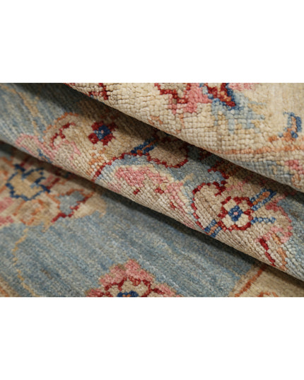 Ziegler 2' 0" X 3' 4" Hand Knotted Wool Rug 2' 0" X 3' 4" (61 X 101) / Blue / Wool