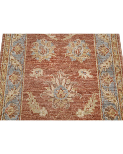 Ziegler 2' 1" X 2' 11" Hand Knotted Wool Rug 2' 1" X 2' 11" (63 X 89) / Lilac / Wool