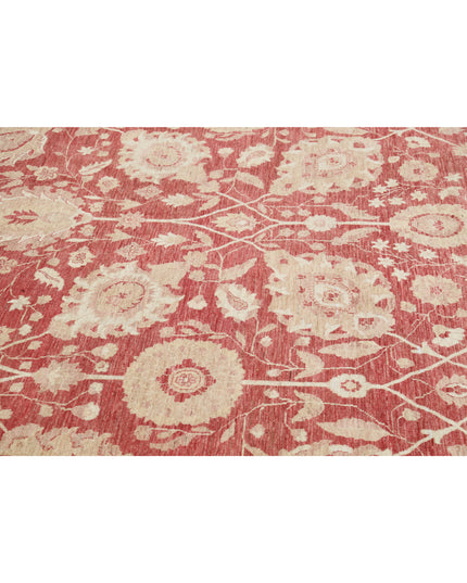 Ziegler 13' 3" X 18' 4" Hand Knotted Wool Rug 13' 3" X 18' 4" (404 X 559) / Red / Wool
