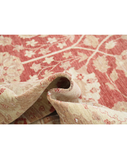 Ziegler 13' 3" X 18' 4" Hand Knotted Wool Rug 13' 3" X 18' 4" (404 X 559) / Red / Wool