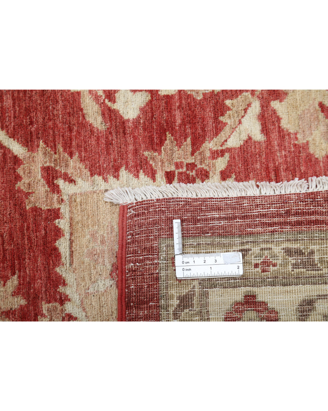 Ziegler 13' 3" X 18' 4" Hand Knotted Wool Rug 13' 3" X 18' 4" (404 X 559) / Red / Wool