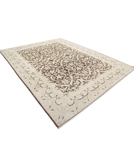Ziegler 9' 0" X 11' 9" Hand Knotted Wool Rug 9' 0" X 11' 9" (274 X 358) / Brown / Wool