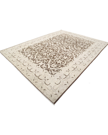 Ziegler 9' 0" X 11' 9" Hand Knotted Wool Rug 9' 0" X 11' 9" (274 X 358) / Brown / Wool