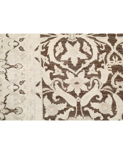 Ziegler 9' 0" X 11' 9" Hand Knotted Wool Rug 9' 0" X 11' 9" (274 X 358) / Brown / Wool