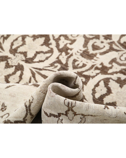 Ziegler 9' 0" X 11' 9" Hand Knotted Wool Rug 9' 0" X 11' 9" (274 X 358) / Brown / Wool