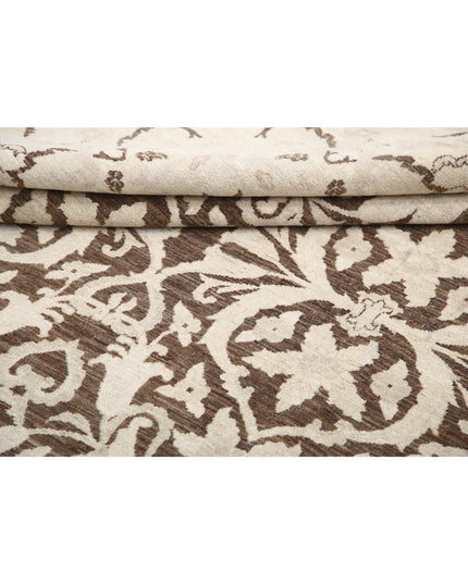 Ziegler 9' 0" X 11' 9" Hand Knotted Wool Rug 9' 0" X 11' 9" (274 X 358) / Brown / Wool