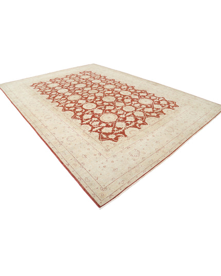 Ziegler 10' 0" X 13' 10" Hand Knotted Wool Rug 10' 0" X 13' 10" (305 X 422) / Rust / Wool