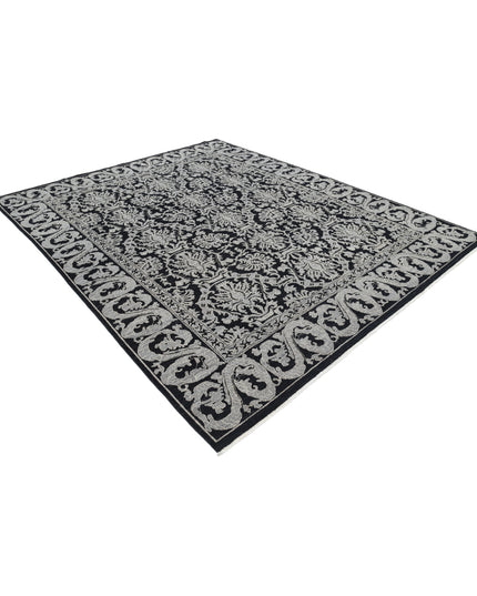 Ziegler 8' 1" X 9' 9" Hand Knotted Wool Rug 8' 1" X 9' 9" (246 X 297) / Black / Wool