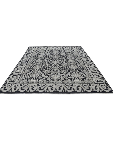 Ziegler 8' 1" X 9' 9" Hand Knotted Wool Rug 8' 1" X 9' 9" (246 X 297) / Black / Wool
