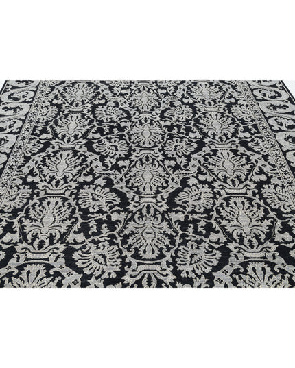 Ziegler 8' 1" X 9' 9" Hand Knotted Wool Rug 8' 1" X 9' 9" (246 X 297) / Black / Wool