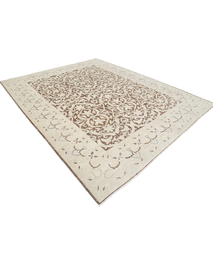 Ziegler 8' 11" X 11' 4" Hand Knotted Wool Rug 8' 11" X 11' 4" (272 X 345) / Brown / Wool