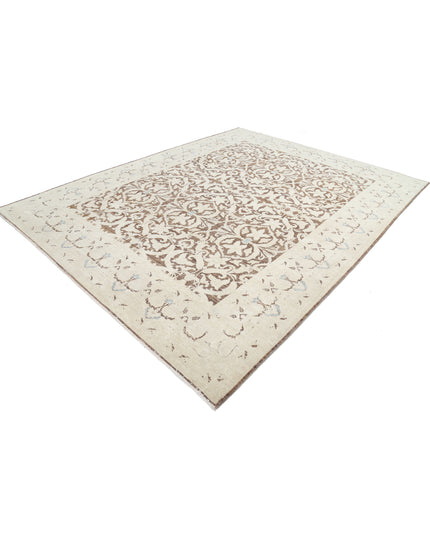 Ziegler 8' 11" X 11' 4" Hand Knotted Wool Rug 8' 11" X 11' 4" (272 X 345) / Brown / Wool